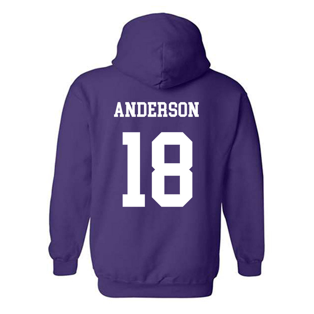 JMU - NCAA Baseball : Jack Anderson - Vintage Dukes Hooded Sweatshirt-1