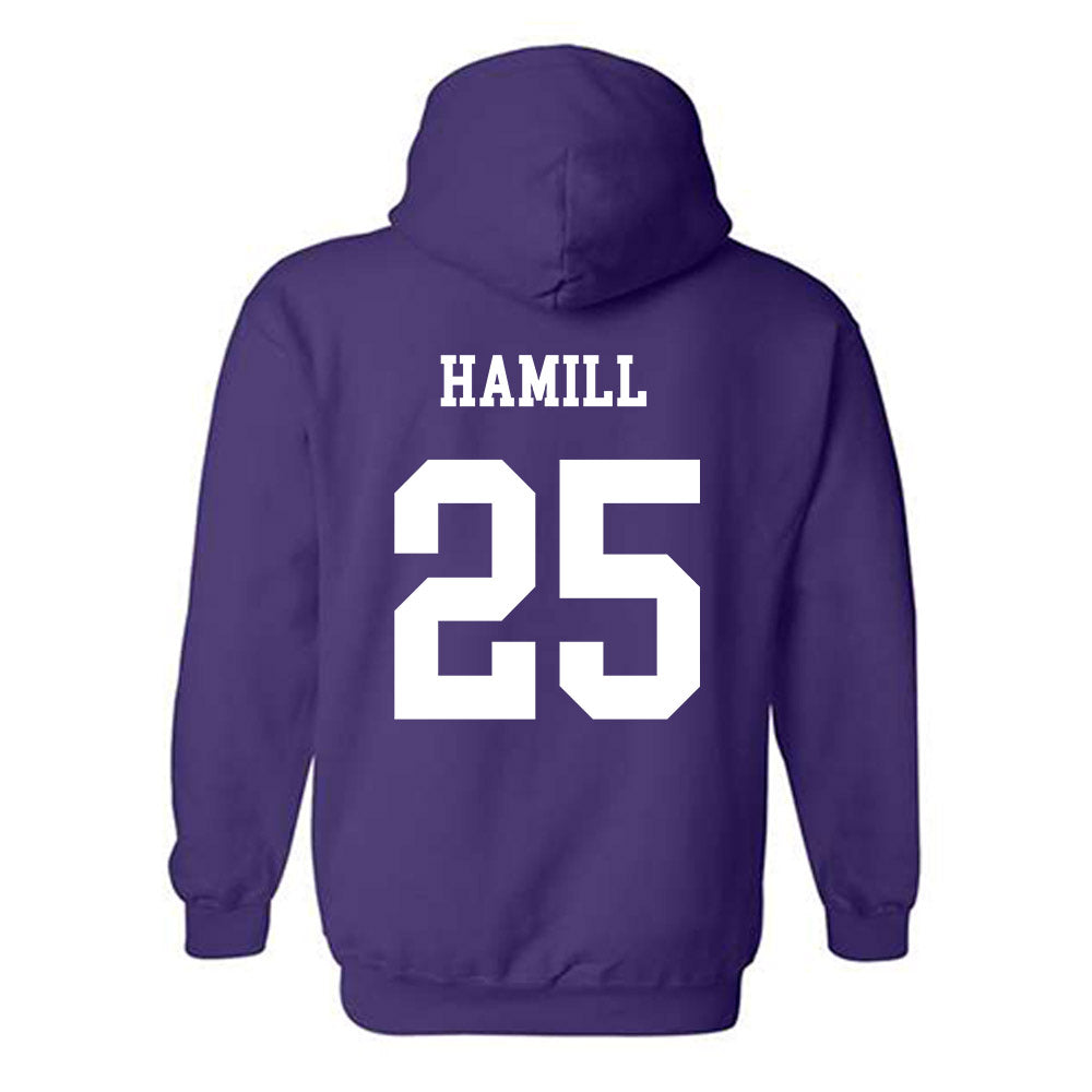 JMU - NCAA Football : Jackson Hamill - Vintage Dukes Hooded Sweatshirt-1