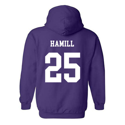 JMU - NCAA Football : Jackson Hamill - Vintage Dukes Hooded Sweatshirt-1