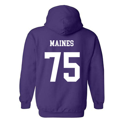 JMU - NCAA Football : Wyatt Maines - Vintage Dukes Hooded Sweatshirt-1