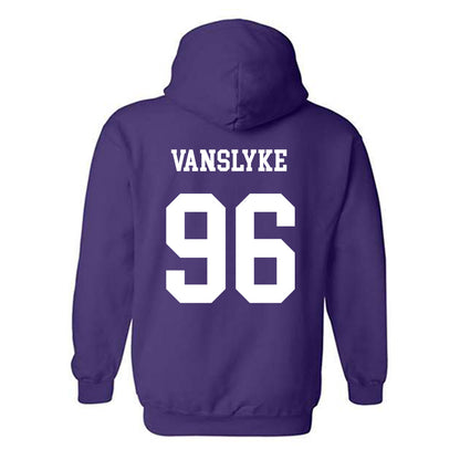 JMU - NCAA Football : Andrew VanSlyke - Vintage Dukes Hooded Sweatshirt-1