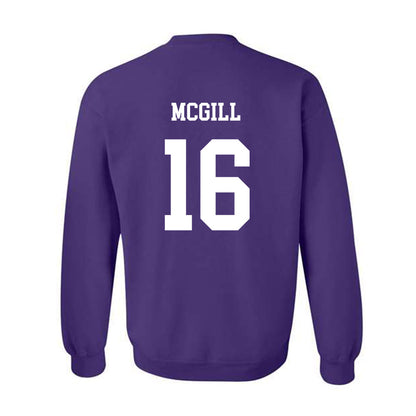 JMU - NCAA Football : TJ McGill - Vintage Dukes Crewneck Sweatshirt-1