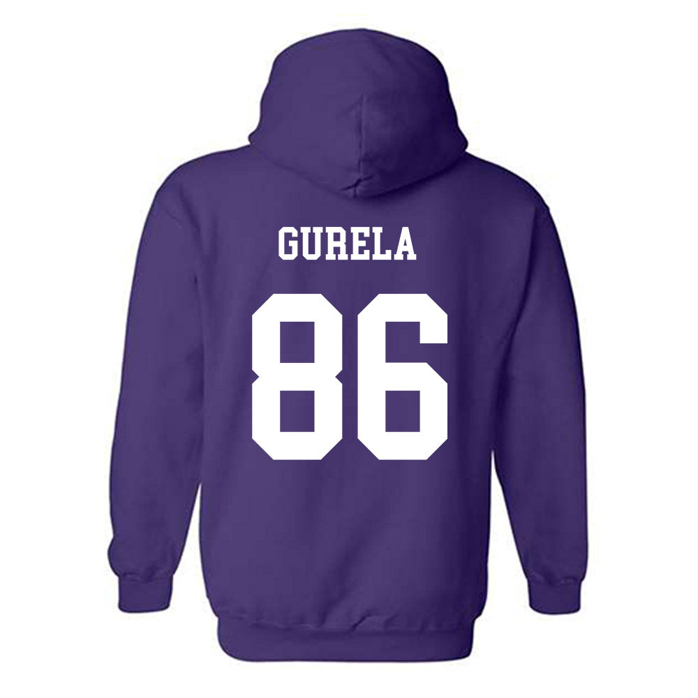 JMU - NCAA Football : Ethan Gurela - Vintage Dukes Hooded Sweatshirt-1