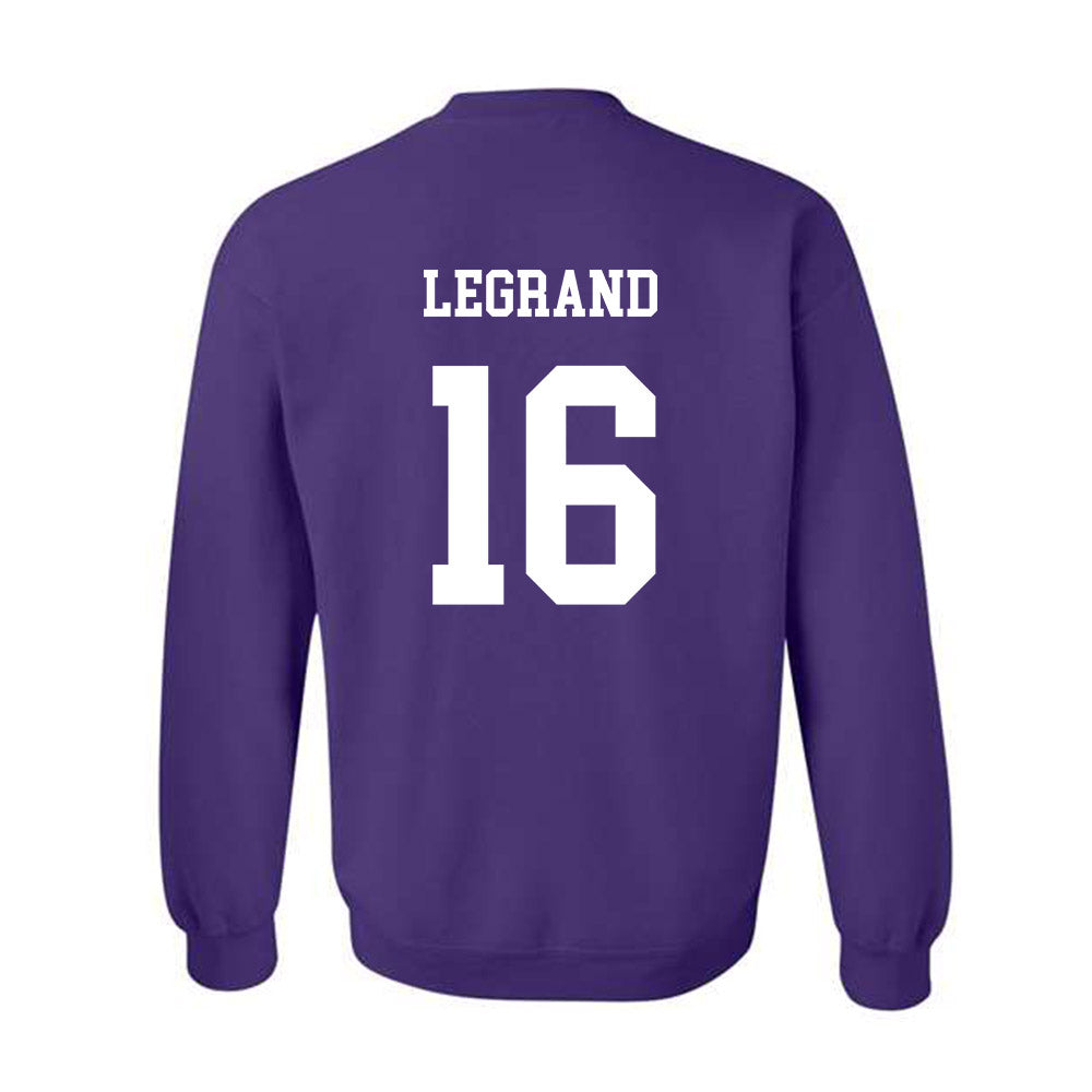 JMU - NCAA Softball : Emily LeGrand - Vintage Dukes Crewneck Sweatshirt-1