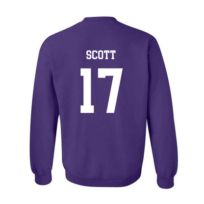 JMU - NCAA Football : Michael Scott - Vintage Dukes Crewneck Sweatshirt-1