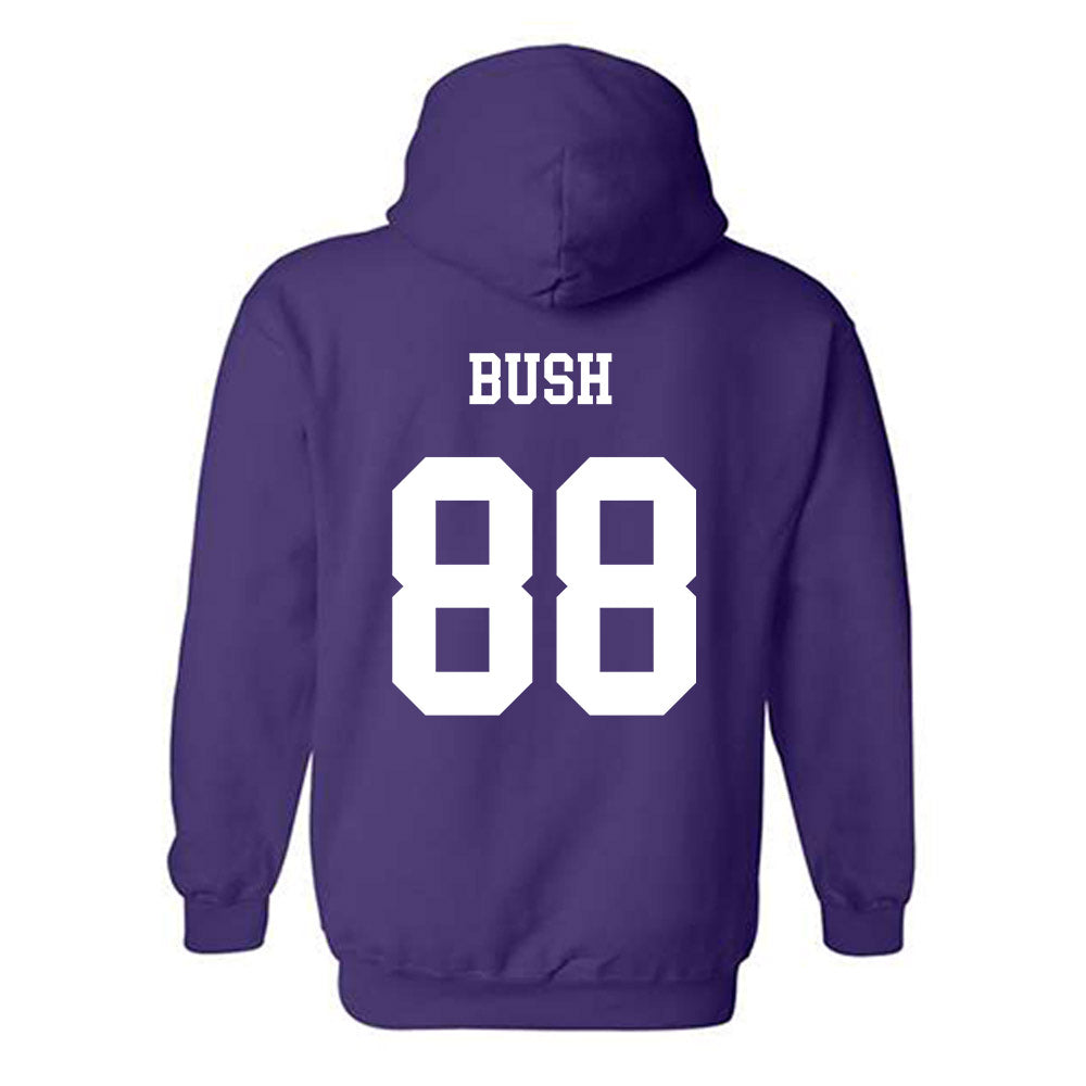 JMU - NCAA Football : Kells Bush - Vintage Dukes Hooded Sweatshirt-1
