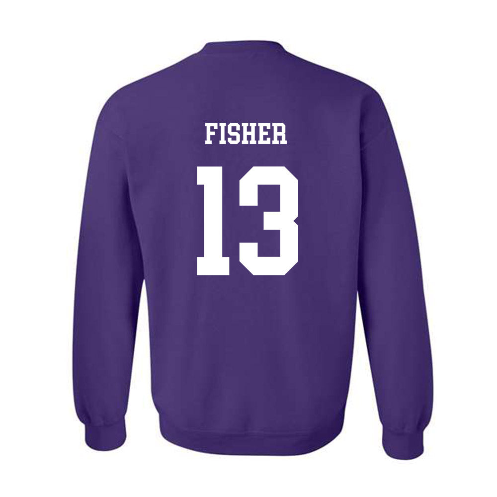 JMU - NCAA Women's Soccer : Abby Fisher - Vintage Dukes Crewneck Sweatshirt-1