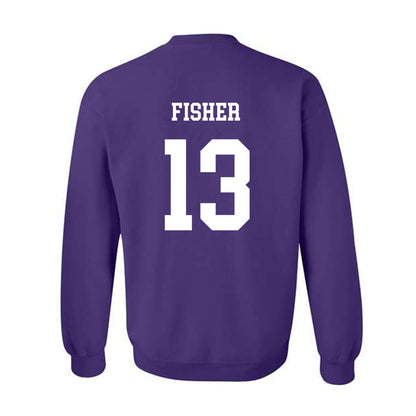 JMU - NCAA Women's Soccer : Abby Fisher - Vintage Dukes Crewneck Sweatshirt-1
