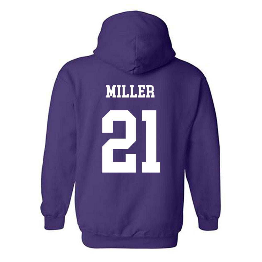 JMU - NCAA Men's Soccer : Tyler Miller - Vintage Dukes Hooded Sweatshirt-1
