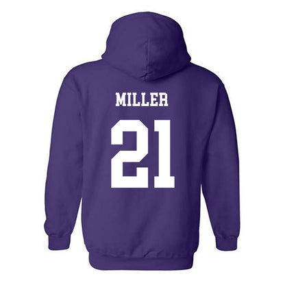 JMU - NCAA Men's Soccer : Tyler Miller - Vintage Dukes Hooded Sweatshirt-1