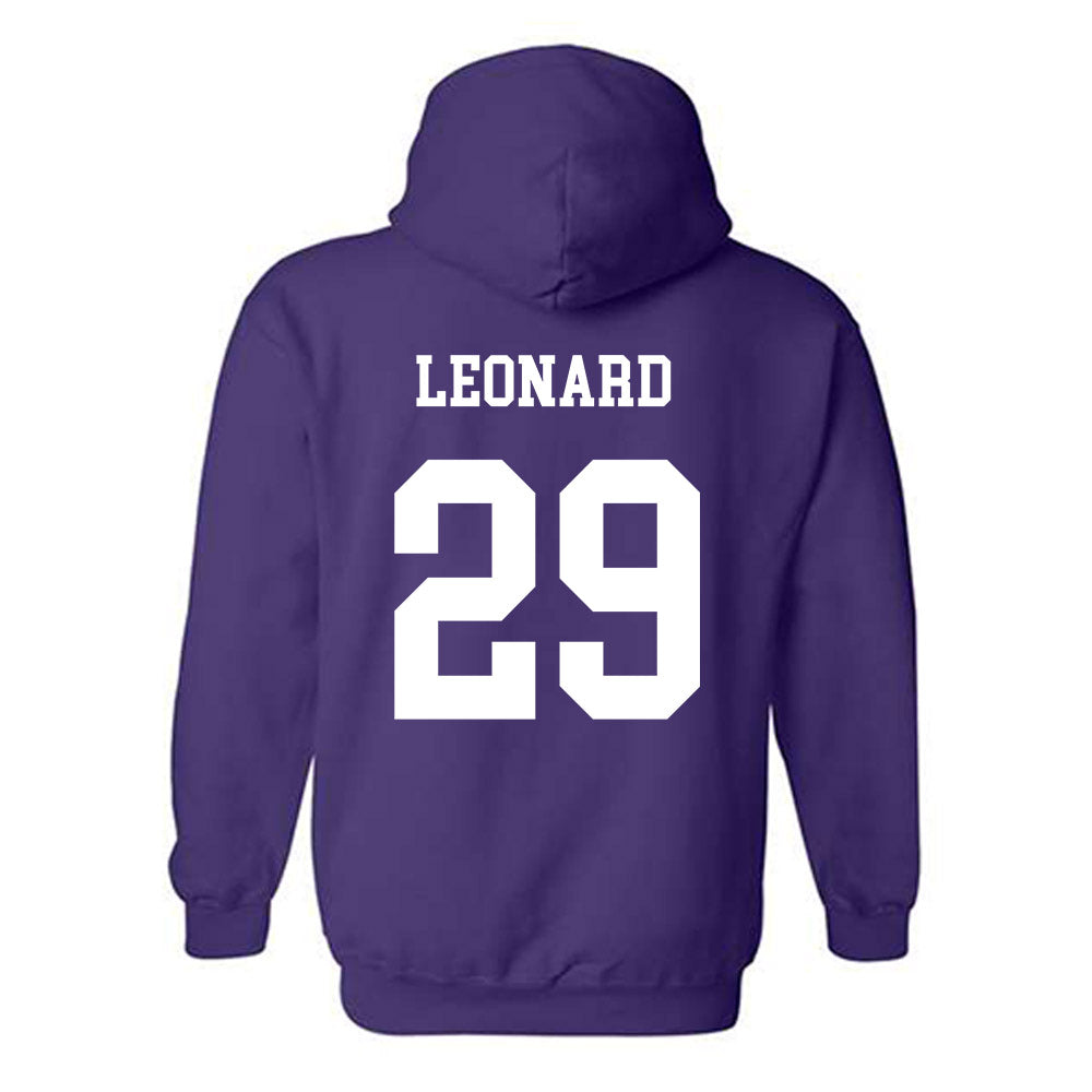 JMU - NCAA Football : Tre Leonard - Vintage Dukes Hooded Sweatshirt-1
