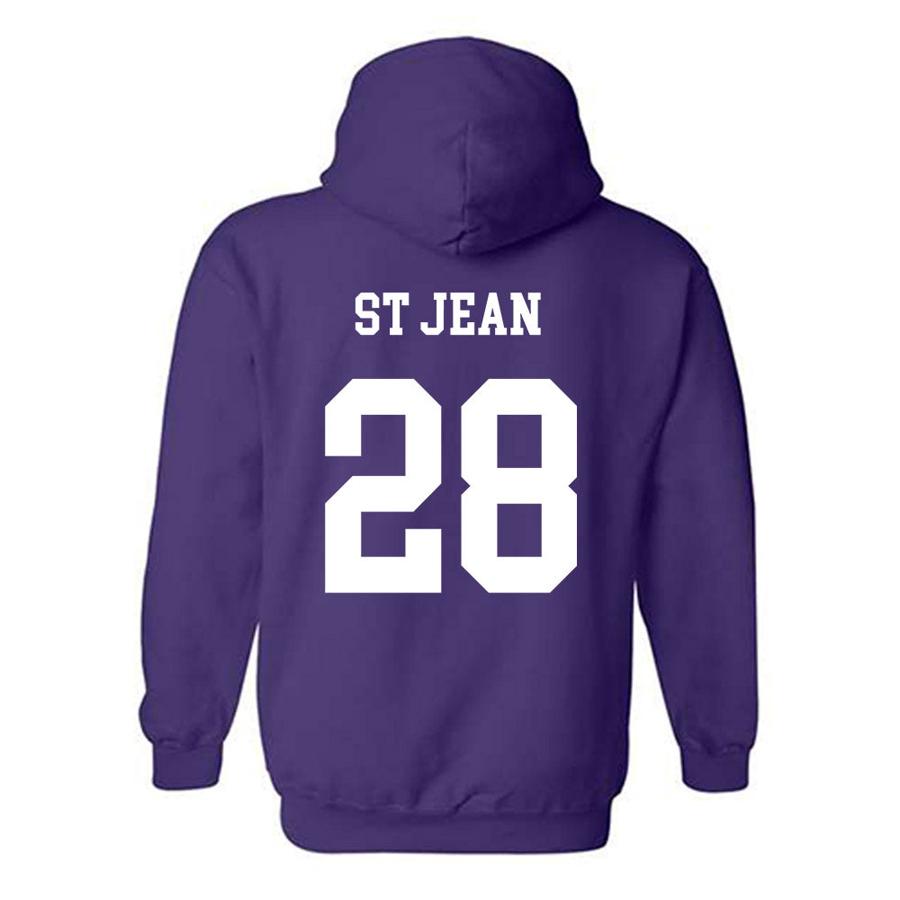JMU - NCAA Softball : Lisey St Jean - Vintage Dukes Hooded Sweatshirt-1