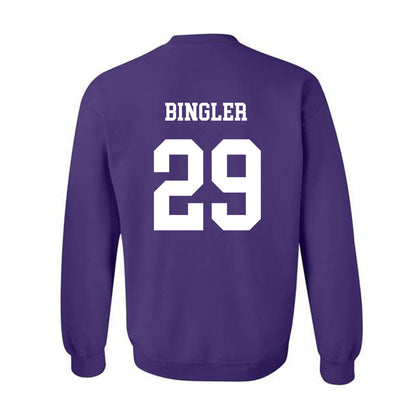 JMU - NCAA Baseball : Alex Bingler - Vintage Dukes Crewneck Sweatshirt-1