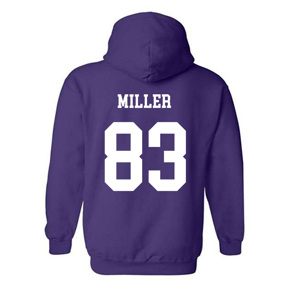 JMU - NCAA Football : Chase Miller - Vintage Dukes Hooded Sweatshirt-1