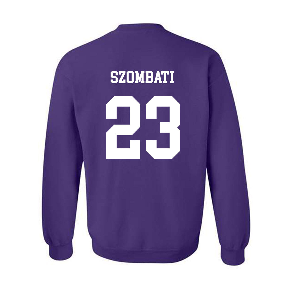 JMU - NCAA Women's Soccer : Kata Szombati - Vintage Dukes Crewneck Sweatshirt-1