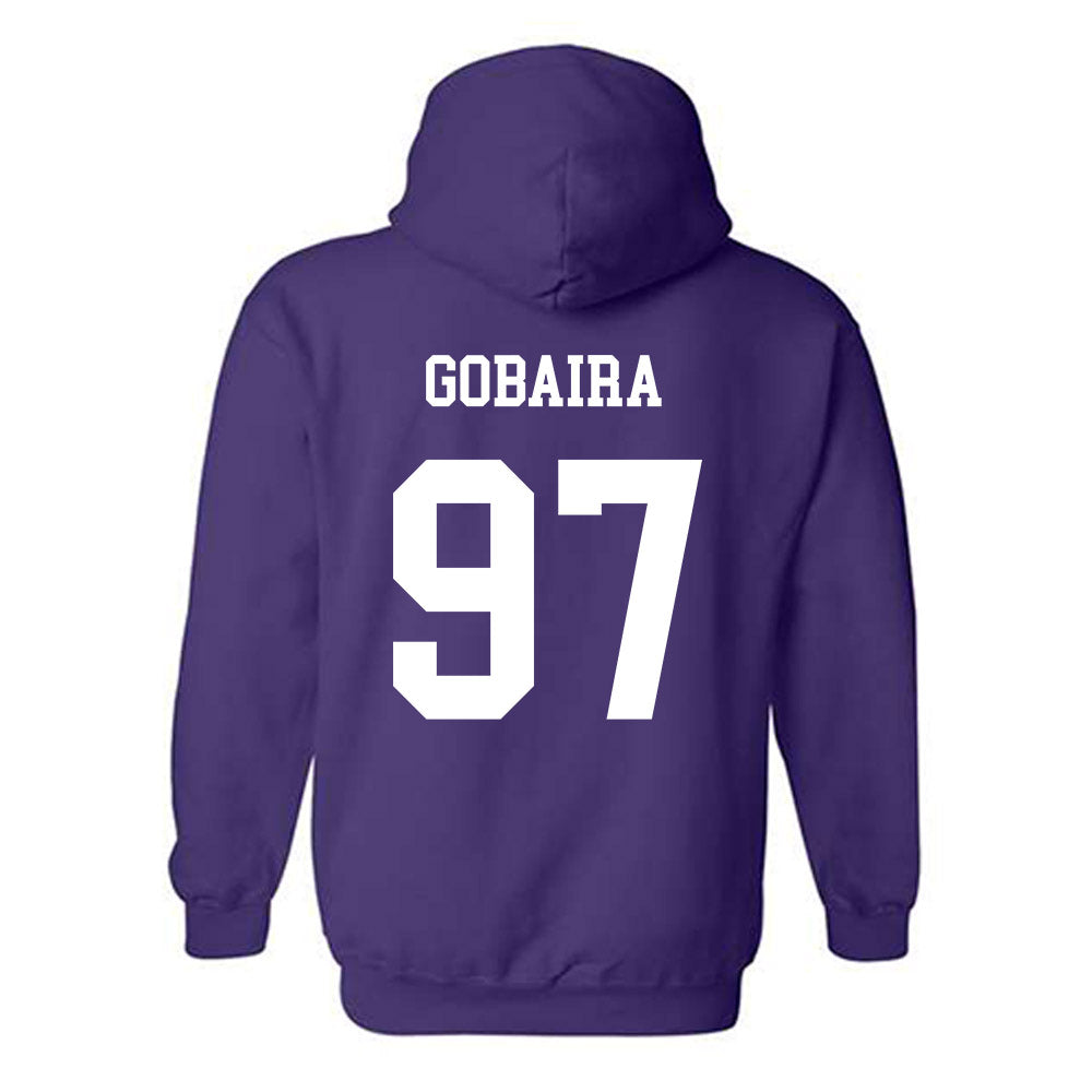 JMU - NCAA Football : Aiden Gobaira - Vintage Dukes Hooded Sweatshirt-1