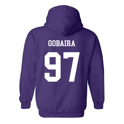 JMU - NCAA Football : Aiden Gobaira - Vintage Dukes Hooded Sweatshirt-1