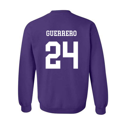 JMU - NCAA Baseball : Jack Guerrero - Vintage Dukes Crewneck Sweatshirt-1