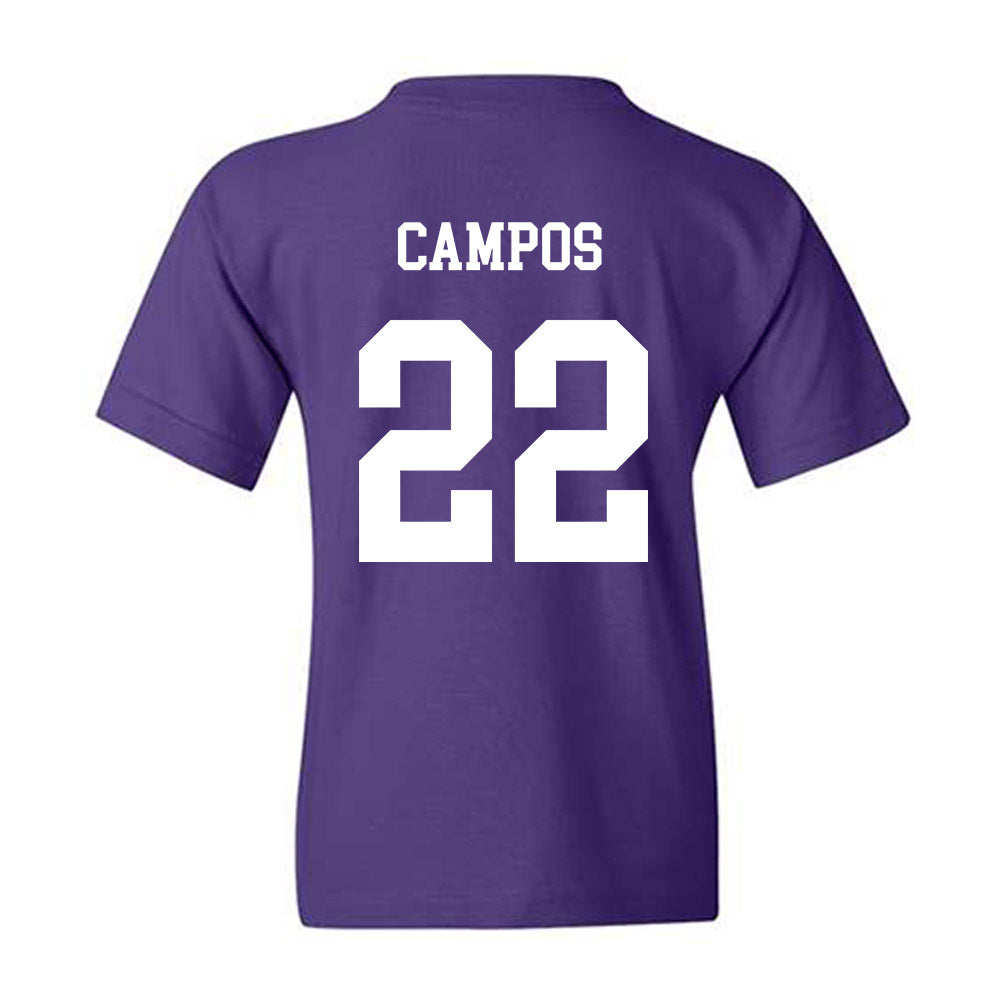JMU - NCAA Baseball : Trey Campos - Vintage Dukes Youth T-Shirt-1