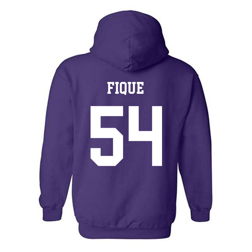 JMU - NCAA Football : Brandon Fique - Vintage Dukes Hooded Sweatshirt-1