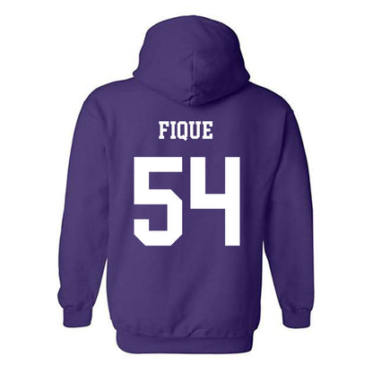 JMU - NCAA Football : Brandon Fique - Vintage Dukes Hooded Sweatshirt-1