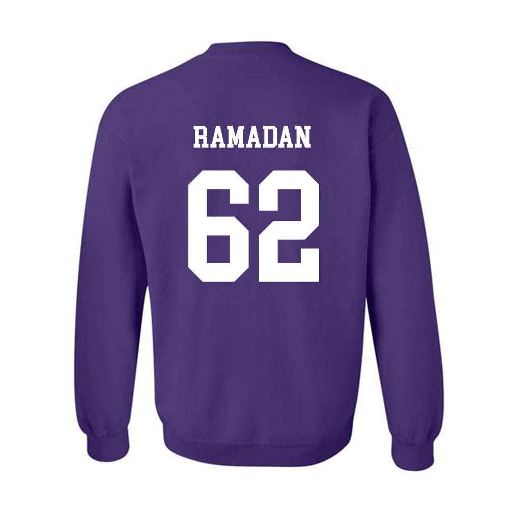 JMU - NCAA Football : Ibraheem Ramadan - Vintage Dukes Crewneck Sweatshirt-1