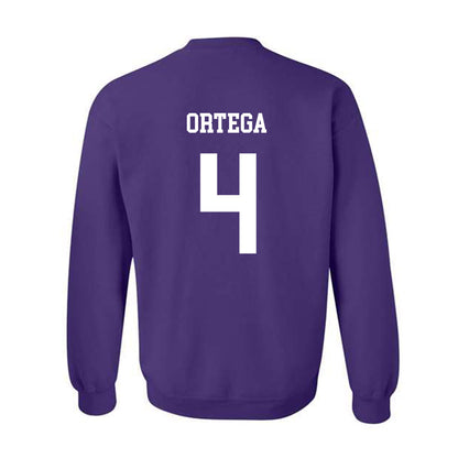 JMU - NCAA Softball : Kira Ortega - Vintage Dukes Crewneck Sweatshirt-1