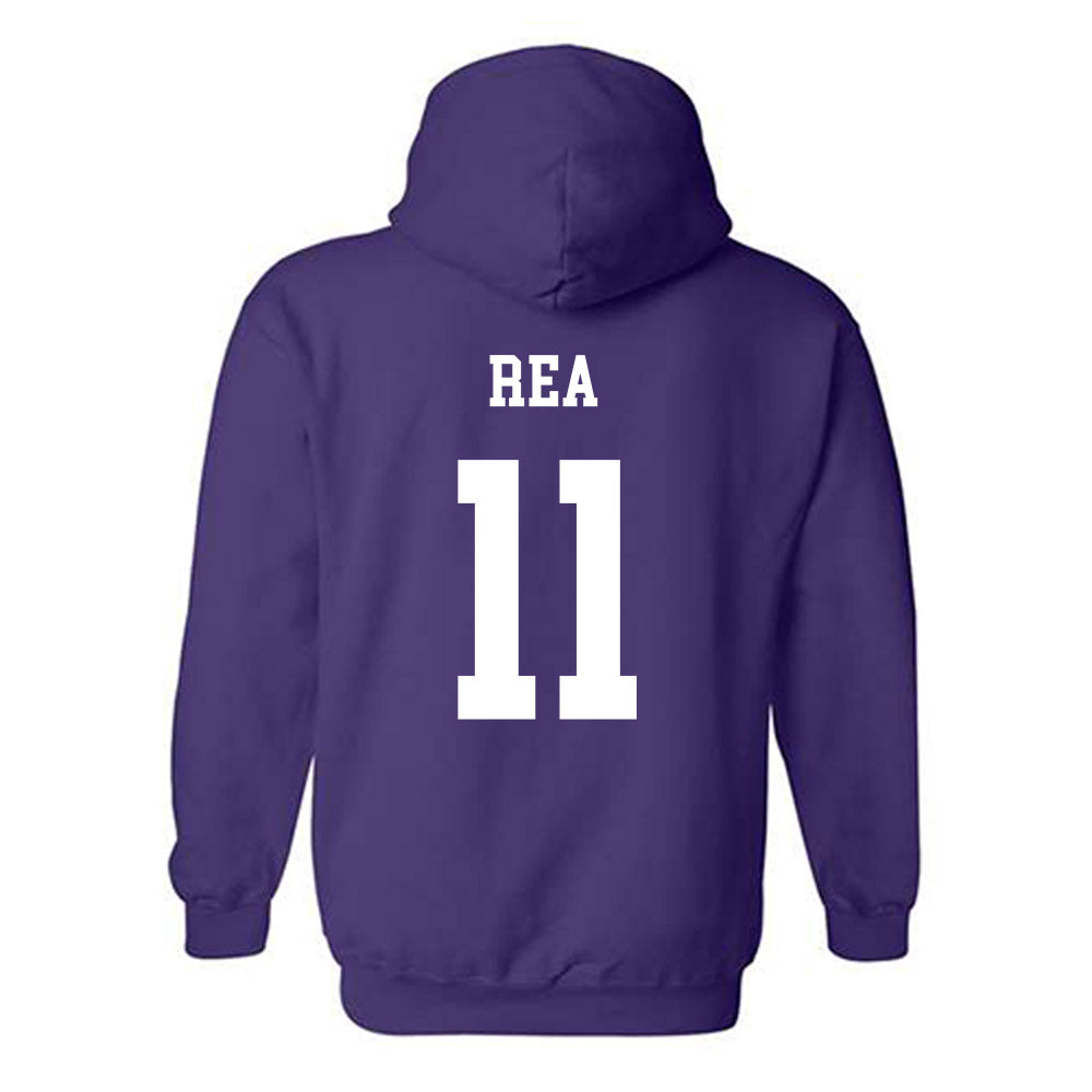 JMU - NCAA Football : Patrick Rea - Vintage Dukes Hooded Sweatshirt-1