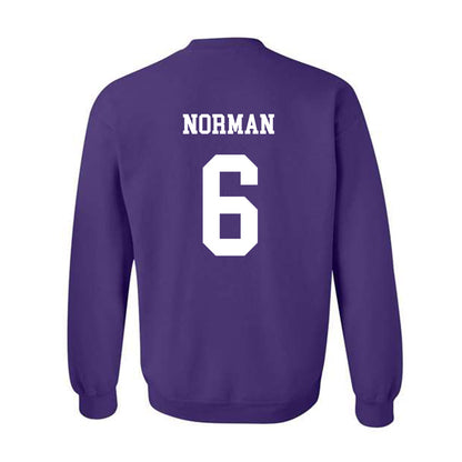 JMU - NCAA Women's Volleyball : Addie Norman - Vintage Dukes Crewneck Sweatshirt-1
