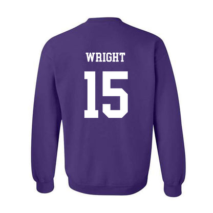 JMU - NCAA Football : Kyi Wright - Vintage Dukes Crewneck Sweatshirt-1