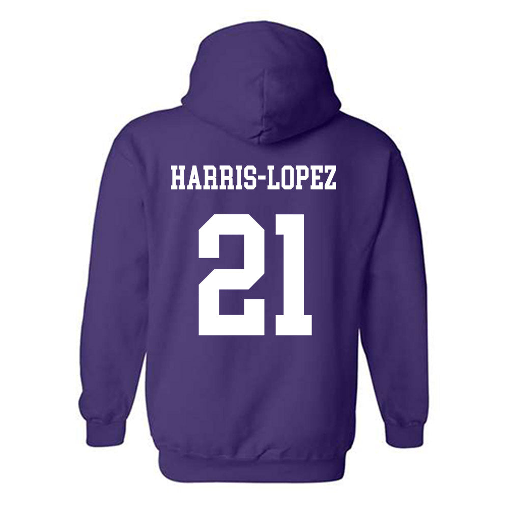 JMU - NCAA Football : Curtis Harris-Lopez - Vintage Dukes Hooded Sweatshirt-1