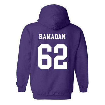 JMU - NCAA Football : Ibraheem Ramadan - Vintage Dukes Hooded Sweatshirt-1