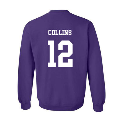 JMU - NCAA Football : Zaron Collins - Vintage Dukes Crewneck Sweatshirt-1
