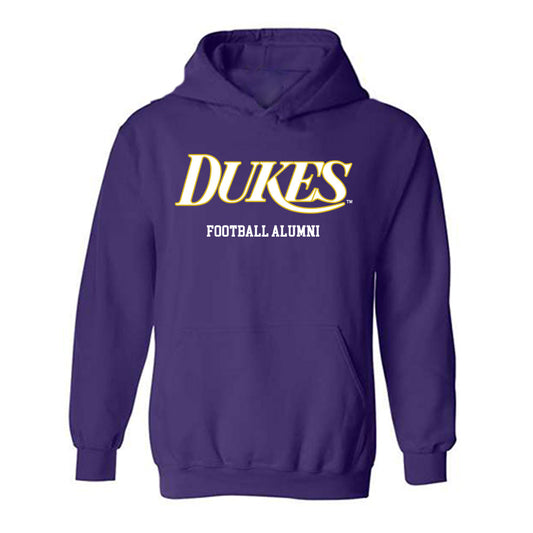 JMU - Football Alumni : Harry O'Kelly - Vintage Dukes Hooded Sweatshirt-0
