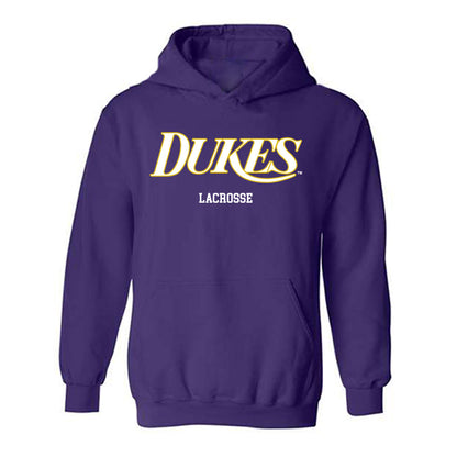 JMU - NCAA Women's Lacrosse : Avery Bickell - Vintage Dukes Hooded Sweatshirt-0