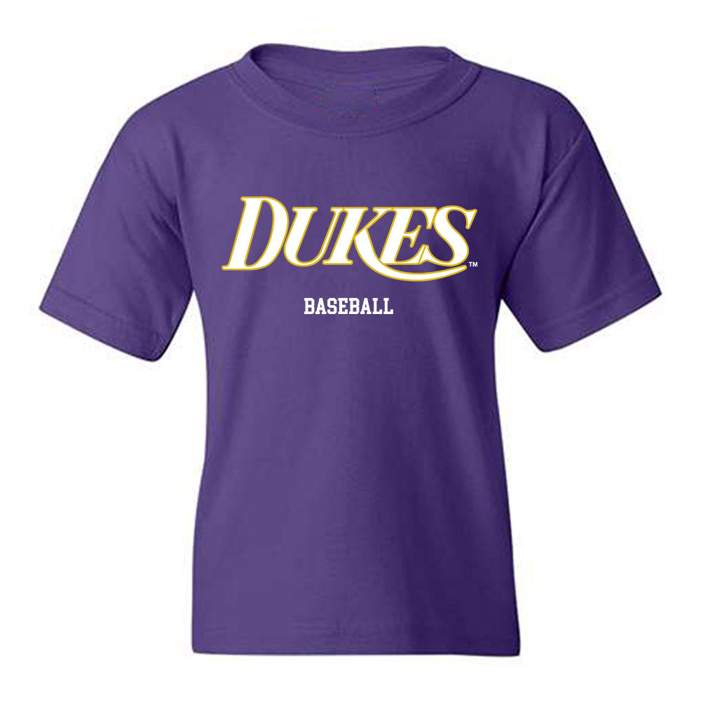 JMU - NCAA Baseball : Trey Campos - Vintage Dukes Youth T-Shirt-0