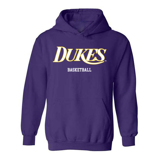 JMU - NCAA Women's Basketball : Jemma Eleby - Vintage Dukes Hooded Sweatshirt-0
