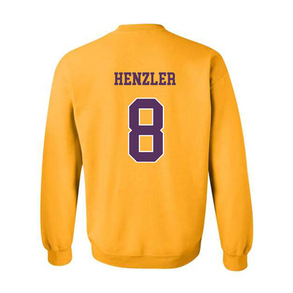JMU - NCAA Softball : Bella Henzler - Vintage Dukes Crewneck Sweatshirt-1