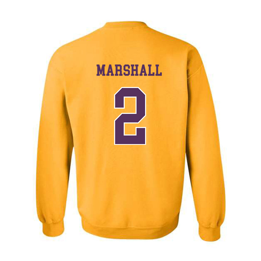 JMU - NCAA Women's Basketball : Kylie Marshall - Vintage Dukes Crewneck Sweatshirt-1
