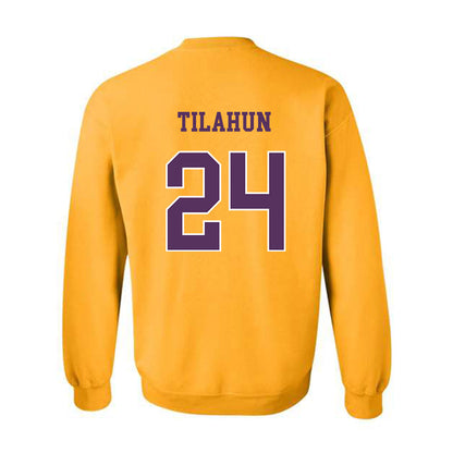 JMU - NCAA Men's Soccer : Henok Tilahun - Vintage Dukes Crewneck Sweatshirt-1