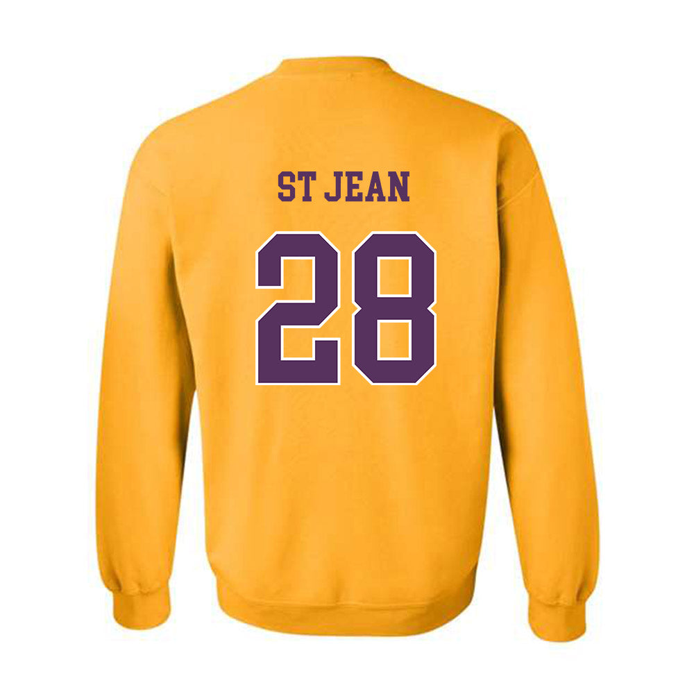 JMU - NCAA Softball : Lisey St Jean - Vintage Dukes Crewneck Sweatshirt-1
