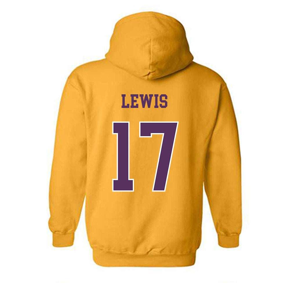 JMU - NCAA Softball : Kendra Lewis - Vintage Dukes Hooded Sweatshirt-1