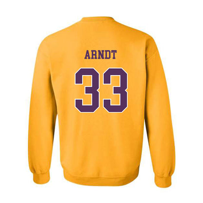 JMU - NCAA Women's Soccer : Aleigha Arndt - Vintage Dukes Crewneck Sweatshirt-1