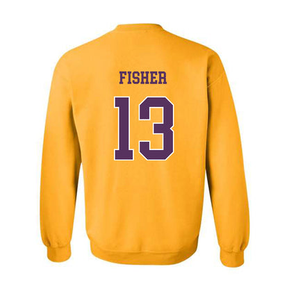 JMU - NCAA Women's Soccer : Abby Fisher - Vintage Dukes Crewneck Sweatshirt-1