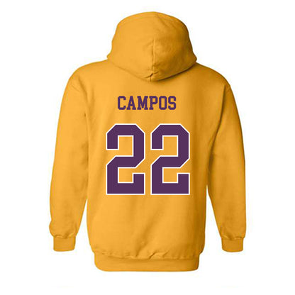 JMU - NCAA Baseball : Trey Campos - Vintage Dukes Hooded Sweatshirt-1