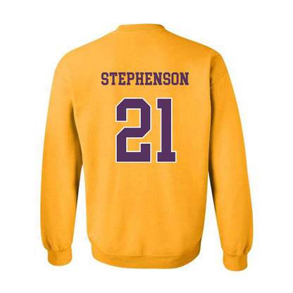 JMU - NCAA Women's Basketball : Zakiya Stephenson - Vintage Dukes Crewneck Sweatshirt-1