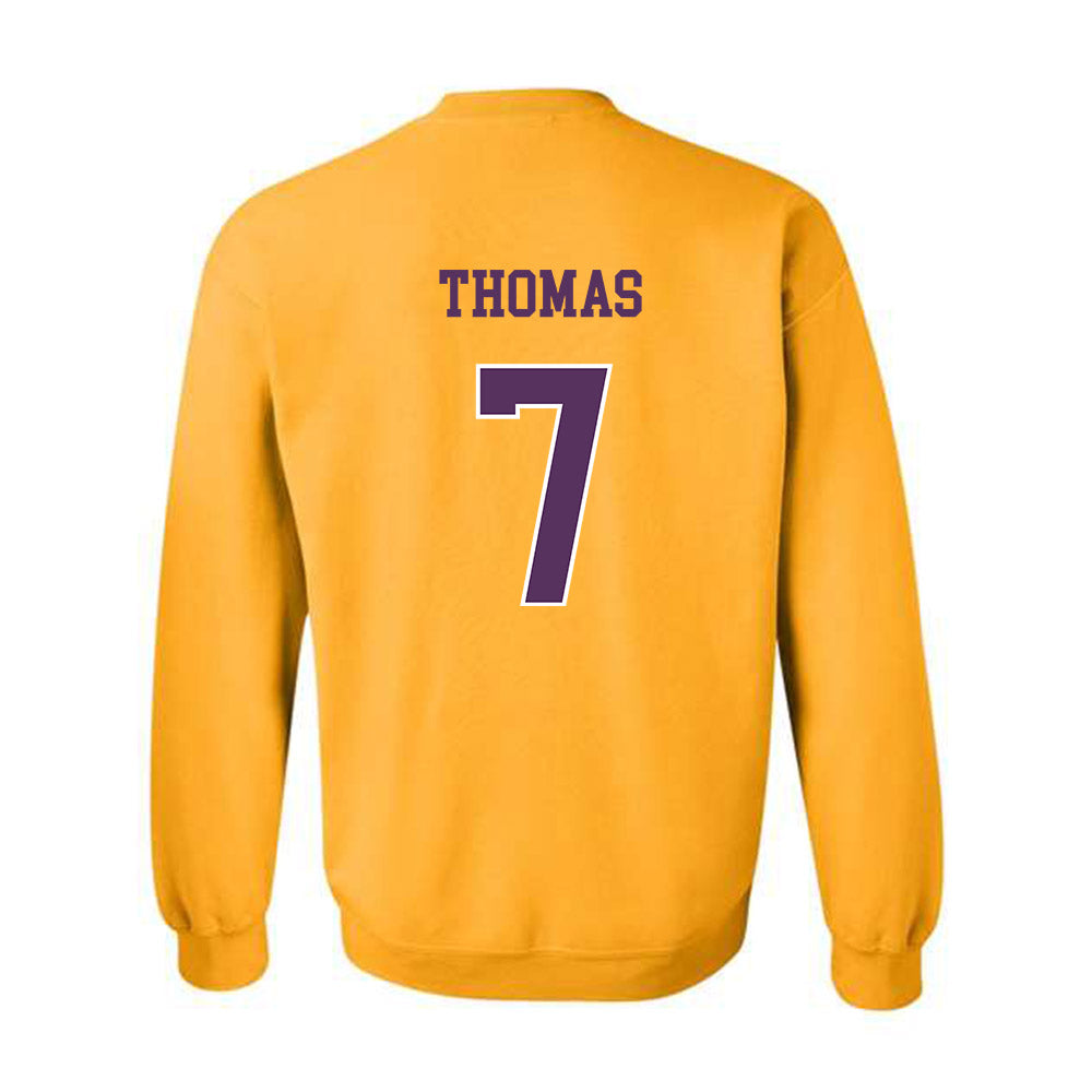JMU - NCAA Football : Jacob Thomas - Vintage Dukes Crewneck Sweatshirt-1