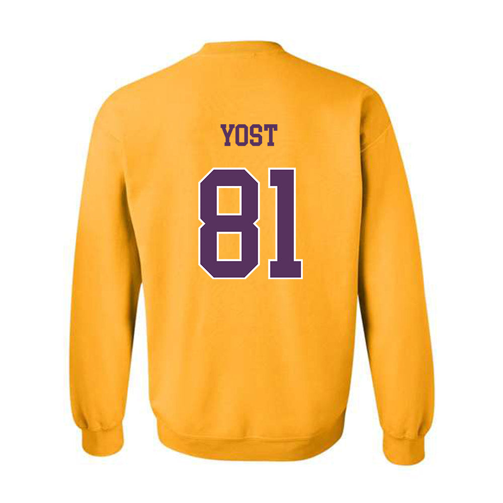 JMU - NCAA Football : Sue Yost - Vintage Dukes Crewneck Sweatshirt-1