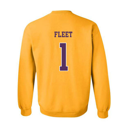 JMU - NCAA Softball : Kirsten Fleet - Vintage Dukes Crewneck Sweatshirt-1