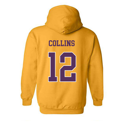 JMU - NCAA Football : Zaron Collins - Vintage Dukes Hooded Sweatshirt-1